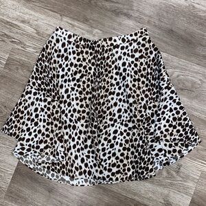 Club Monaco Leopard Pattern Skirt